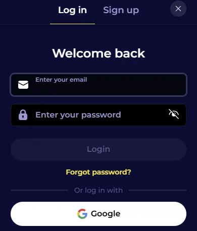 Hoe in te loggen bij Nyxbets Casino